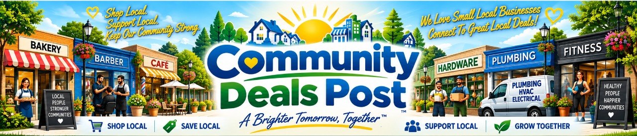 Community Deals Post Banner - Local Business Advertising